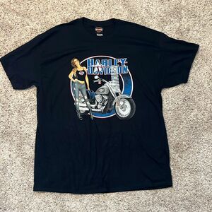 NWT Harley Davidson Black Short Sleeve T-Shirt Tulsa, OK Size XL